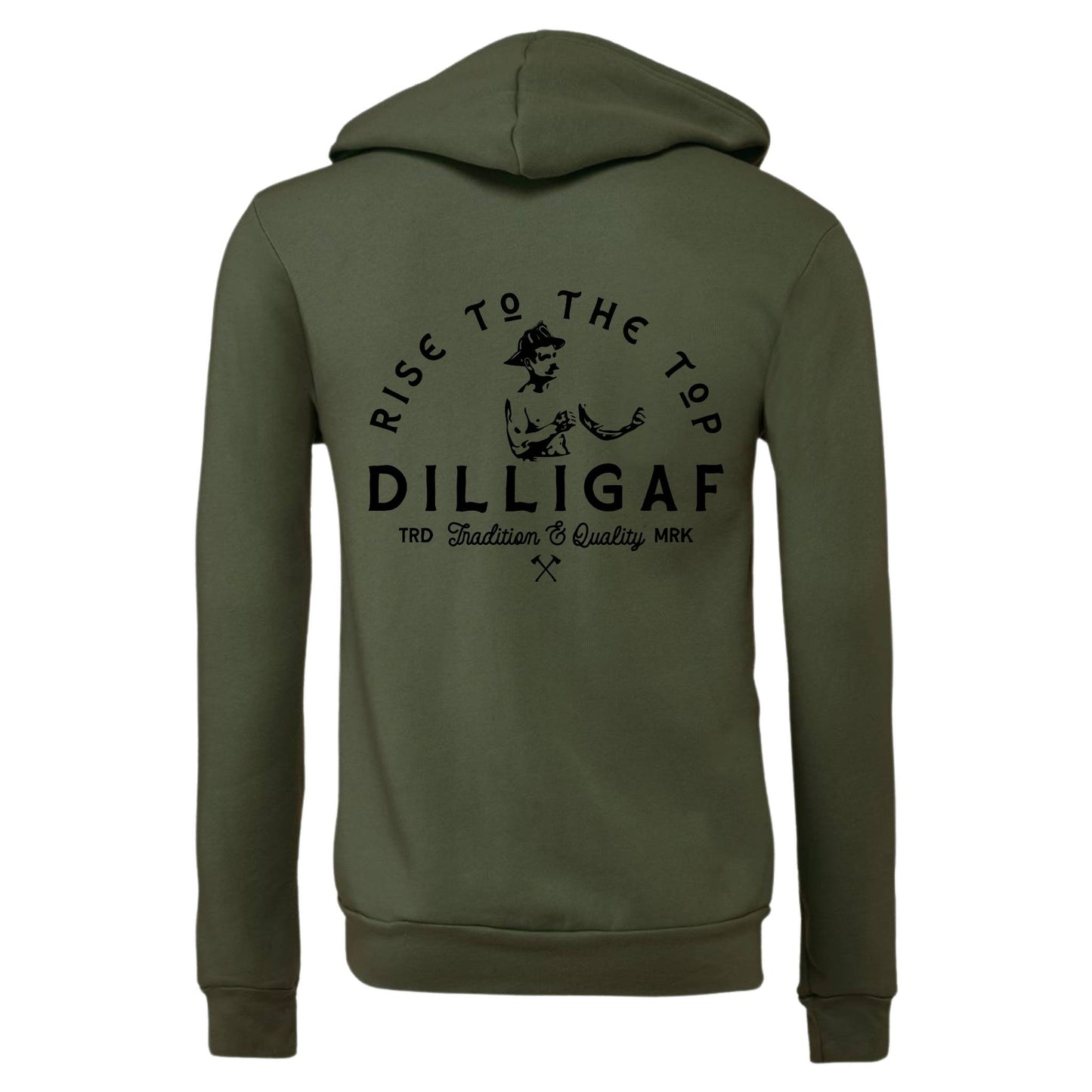 "DILLIGAF" Zip Up Hoodie