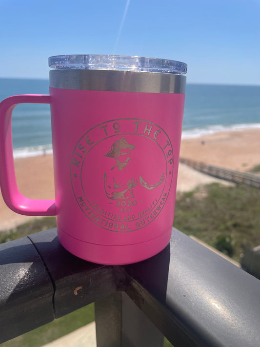 15 oz Rise To The Top Classic Logo Travel Mug