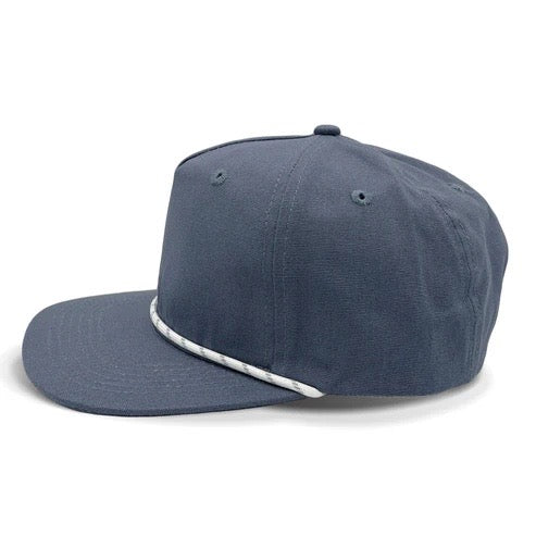 Rope Hat with Leather Patch