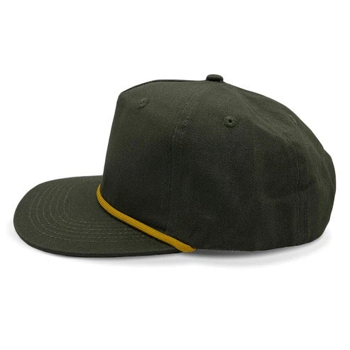 Rope Hat with Leather Patch