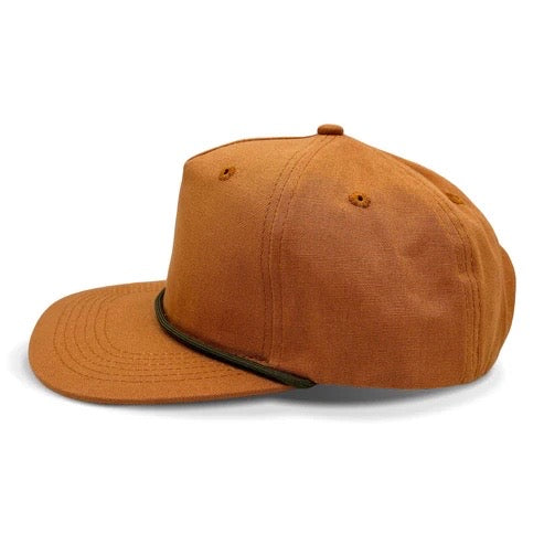 Rope Hat with Leather Patch
